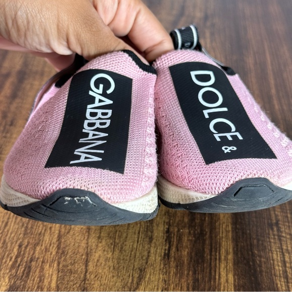 DOLCE & GABBANA KIDS SORRENTO SNEAKERS ROSA-BIANCO - Picture 2 of 11
